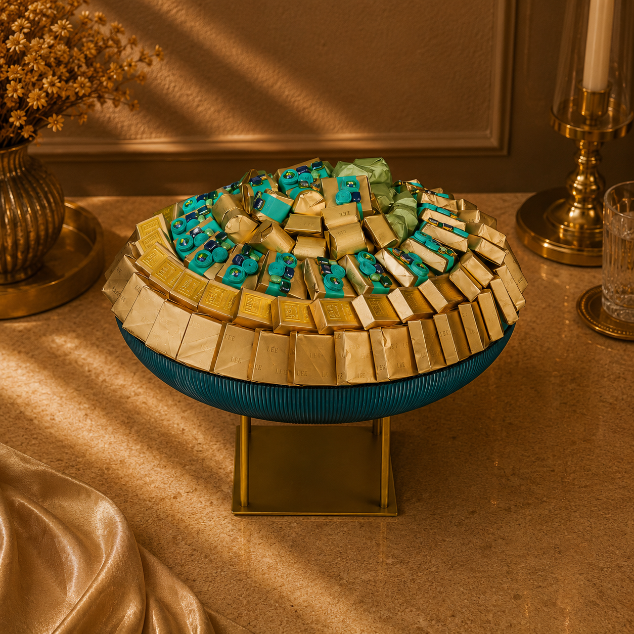 Turquoise Bowl - Mix Chocolate