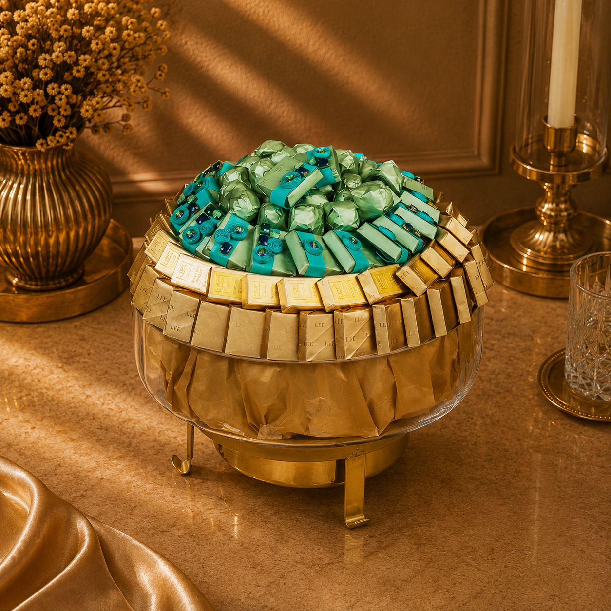 Alicja Glass Bowl - Mix Chocolate