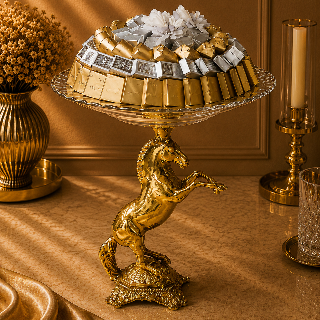 [MARSHAL] Gold Horse Bowl - Mix Chocolate