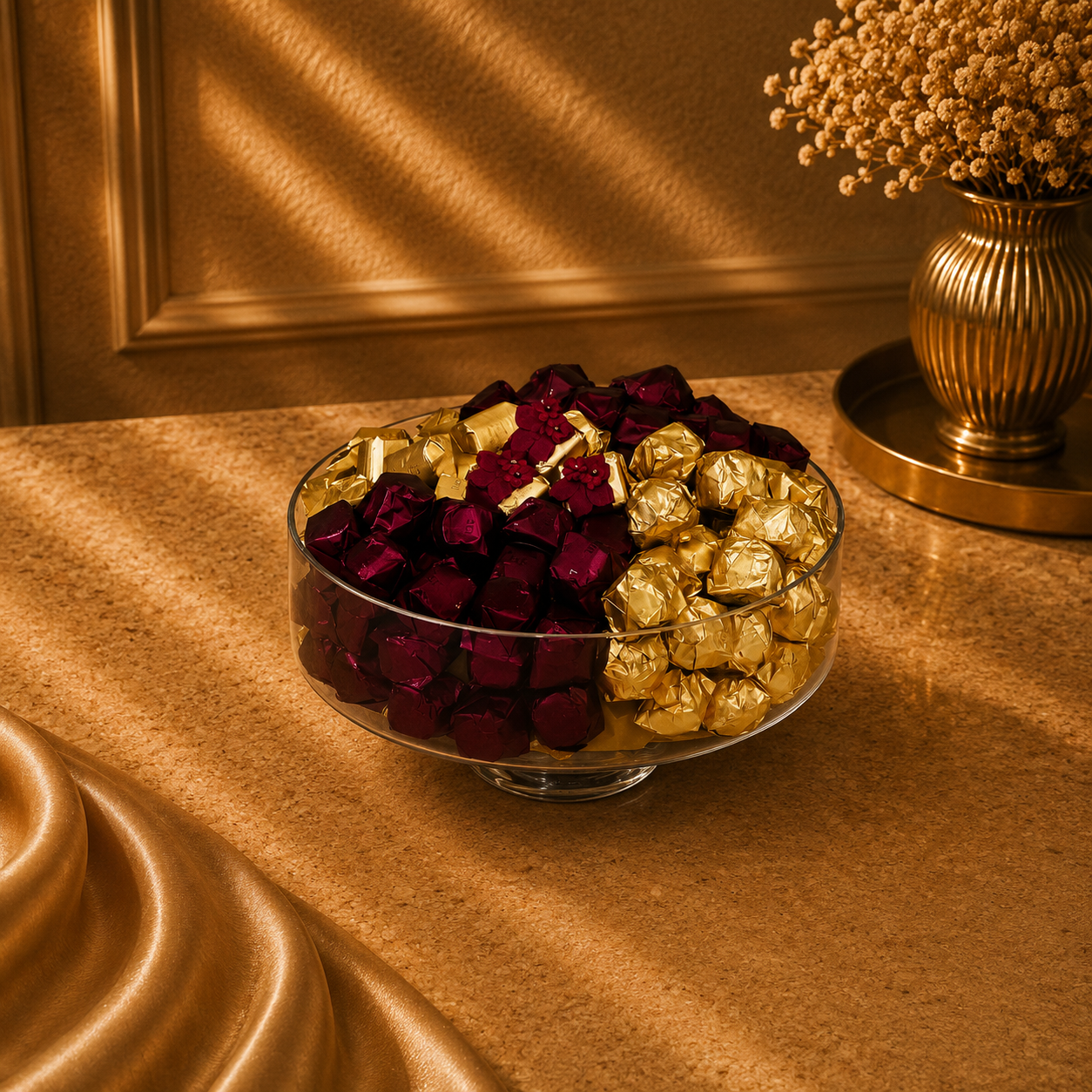 BEIGING Glass Bowl - Mix Chocolate