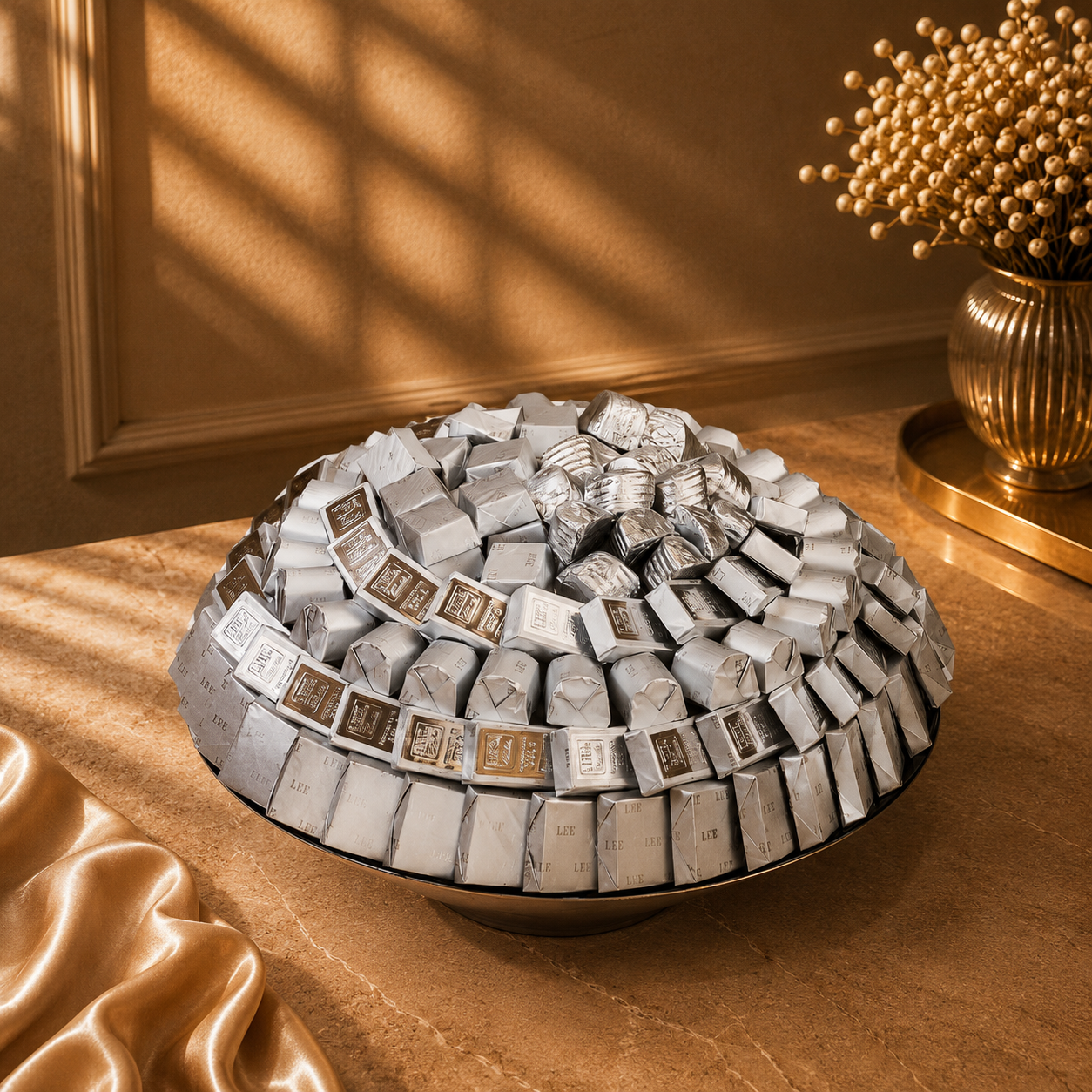 Dalian Glass Bowl - Mix Chocolate