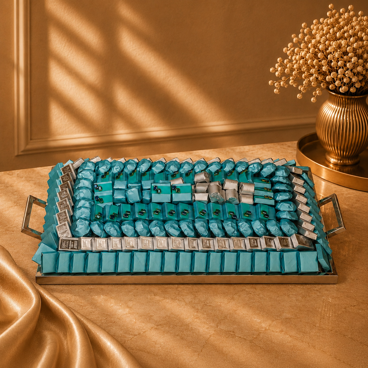 Deco Silver Tray - Mix Chocolate
