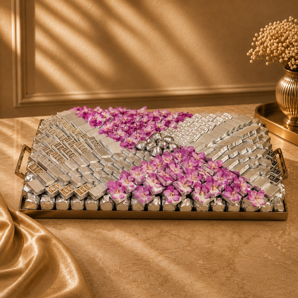 Deco Silver Tray - Mix Chocolate