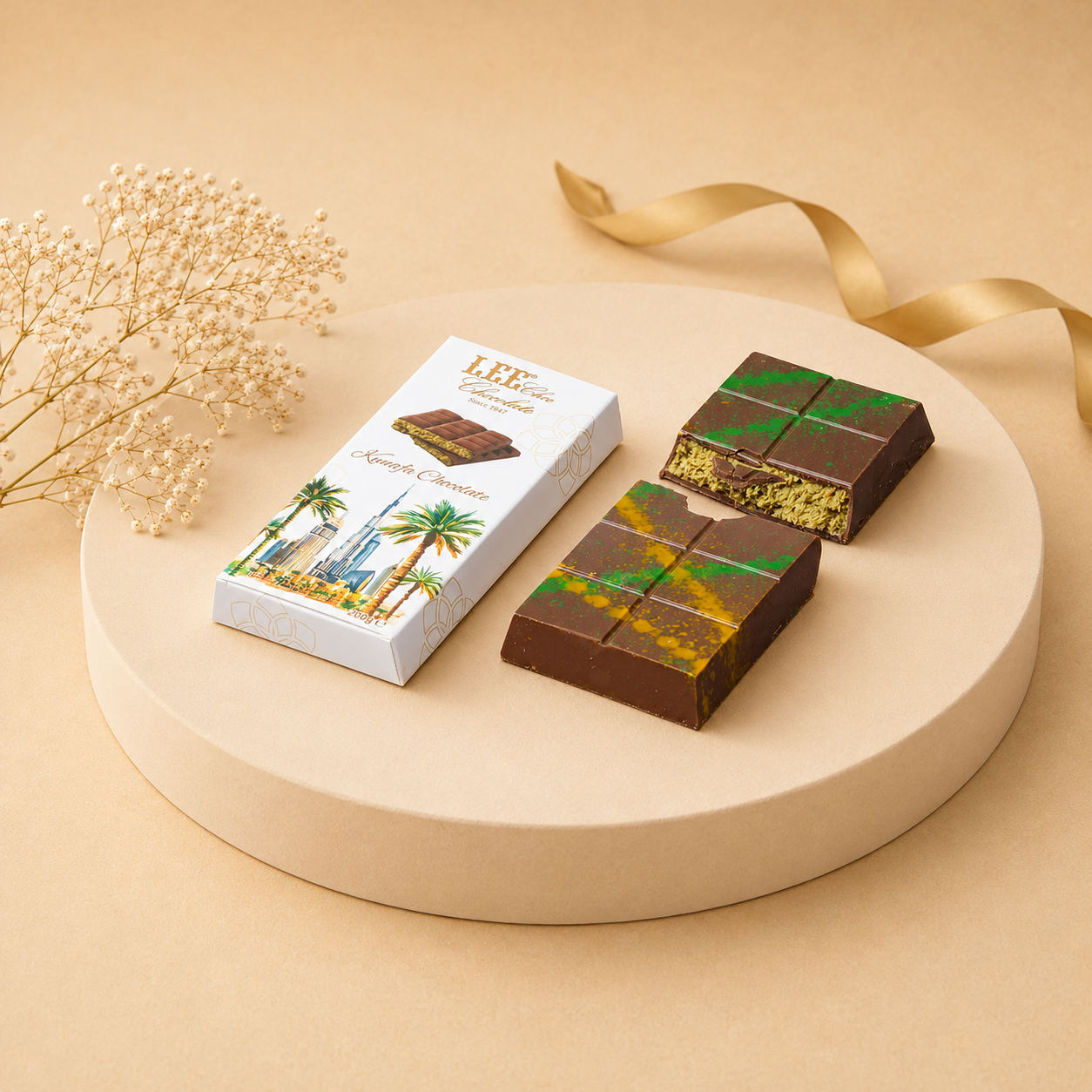 Kunafa Pistacho Chocolate Bar